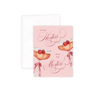 Cartão de felicitações da anfitriã com a maioria, coquetel Manhattan em aquarela, Natal, cartão de agradecimento, papelaria em aquarela, cartão de ação de graças
