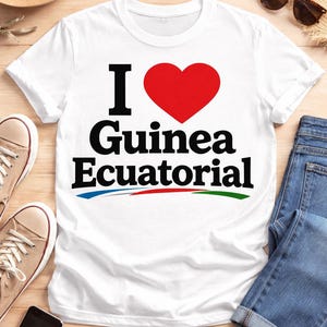 Camiseta I love Guinea Ecuatorial