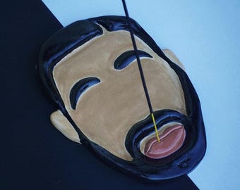 Porta Incenso Drake - Ceramica Fatta A Mano, Ordine Personalizzato, Regalo Unico Appassionato Musica, Arredo Pace