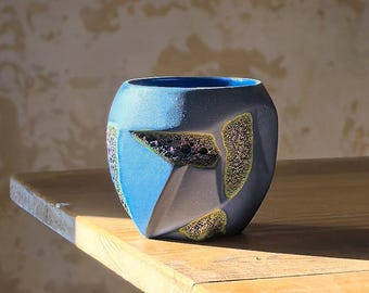 Tazza da Caffè Ceramica - Design Senza Manico, Tazza da Tè Moderna, Regalo Unico Amante Caffè, Lavabile in Lavastoviglie
