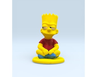 Bart Simpson Meditation (Zen) Figure - Decorative 3D Printed Figurine