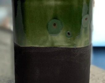 Tazza Gres - Tazza Caffè Verde Fatta a Mano, Tazza Ceramica Unica, Arredo Cucina, Regalo Amico