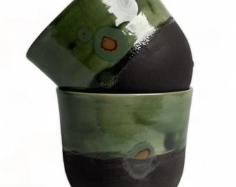 Tazza in Gres - Tazza in Ceramica Fatta a Mano, Utensili Cucina Unici, Regalo Inaugurazione Casa