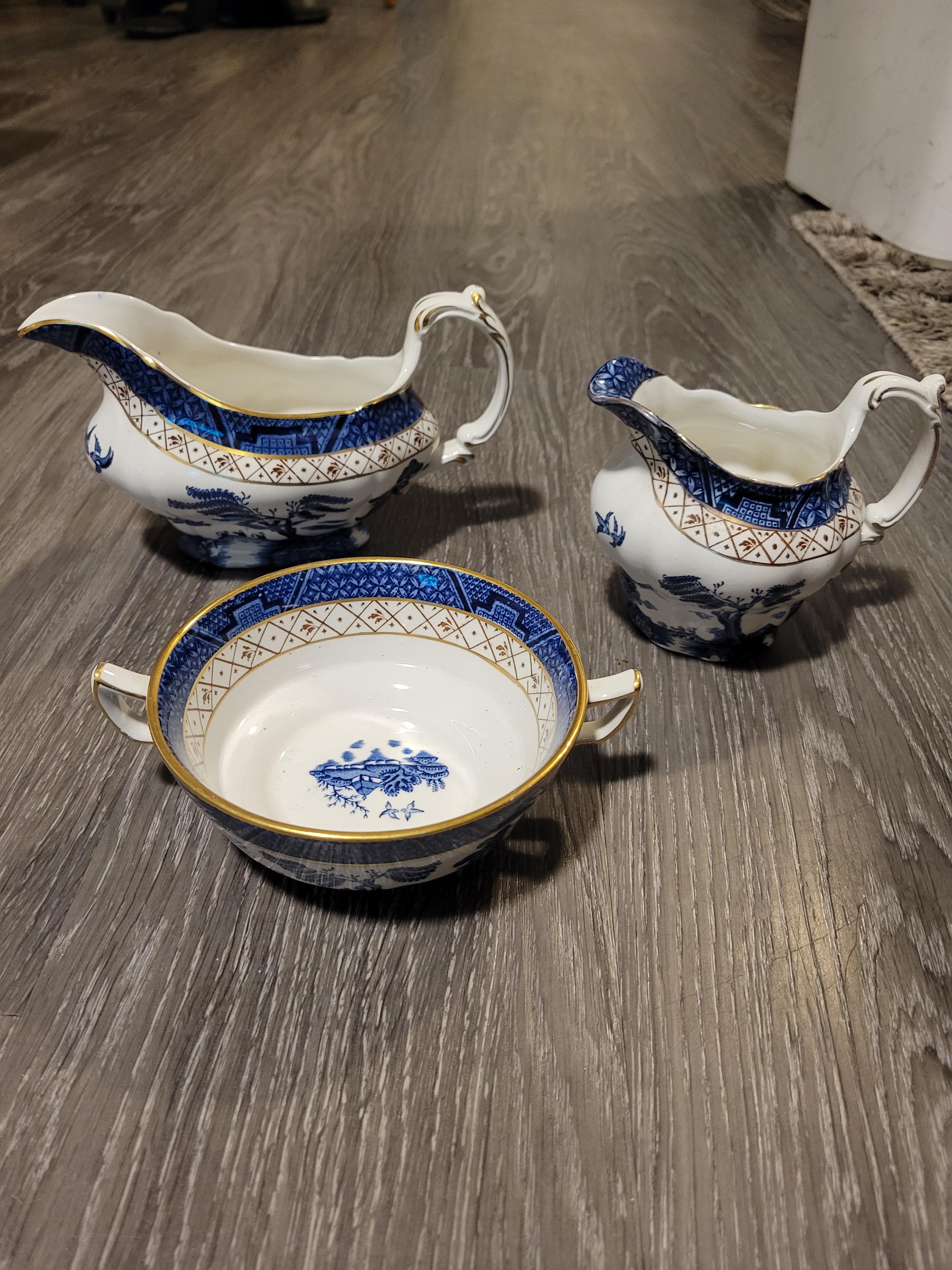 再お値下げしました❣️リアルオールドウィロー　19センチプレート2枚セット販売 Real old willow - Etsy 日本