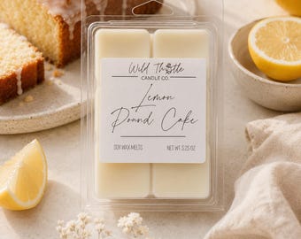 Pastillas de cera de soja con aroma a bizcocho de limón / Aroma cítrico de panadería