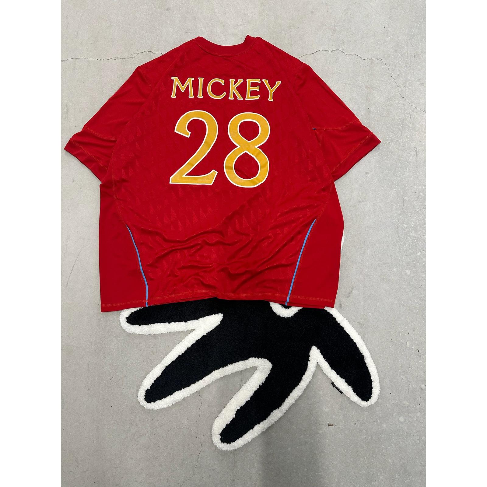 Disney World Sorcerers Mickey Mouse Soccer Jersey Red XXXL Walt