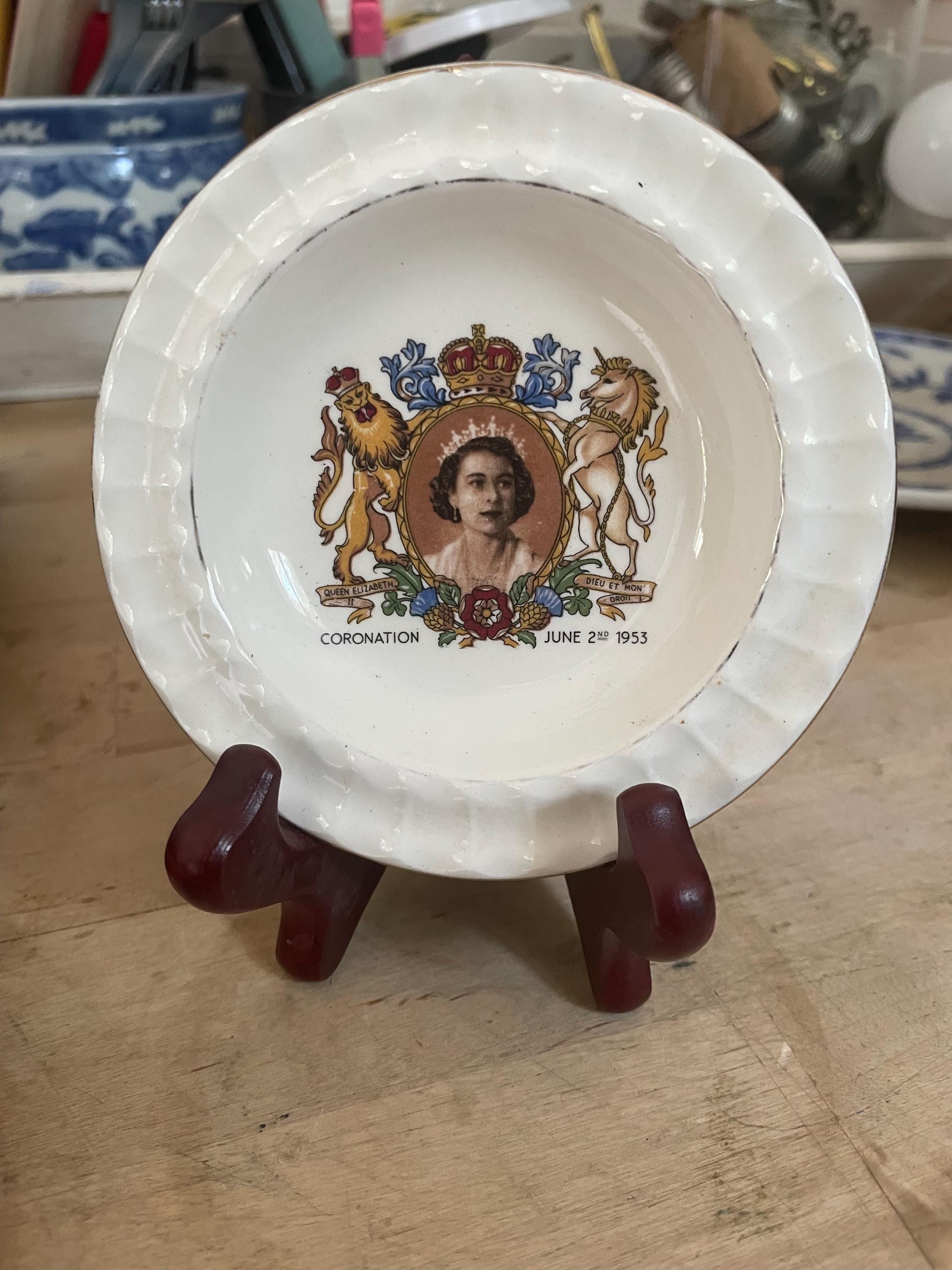 Queen Elizabeth 1953 Coronation Plate - Etsy