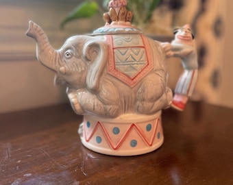 Vintage Roy Simpson voor J. Luber Circus Olifant Theepot - In perfecte staat