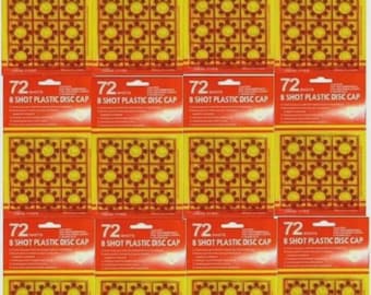 12 cartes/pqt 8 plans, bague pour casquette de jouet (864 au total), multicolore