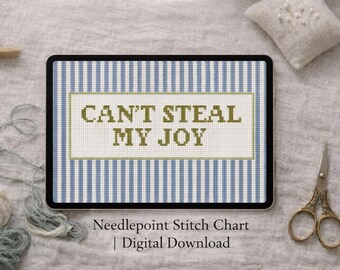 Can't Steal My Joy Nadelspitze Muster | Glaube Kreuzstich PDF | Digitaler Download | Sofortdownload |