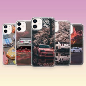 JDM Telefonskal Japanskt Bilfodral för iPhone 17e, 17Pro, 16e, 15, 14, 13, 12, Samsung S26Ultra, S25, A56, A16, Pixel 10A, 10Pro, 9A