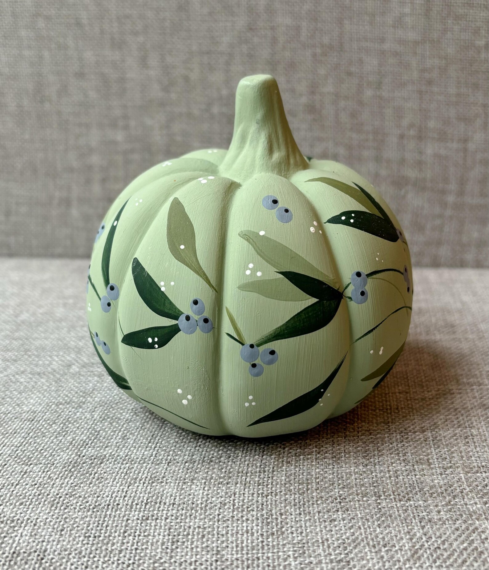 Hand Painted Floral Ceramic Pumpkins Fall Decor - Etsy