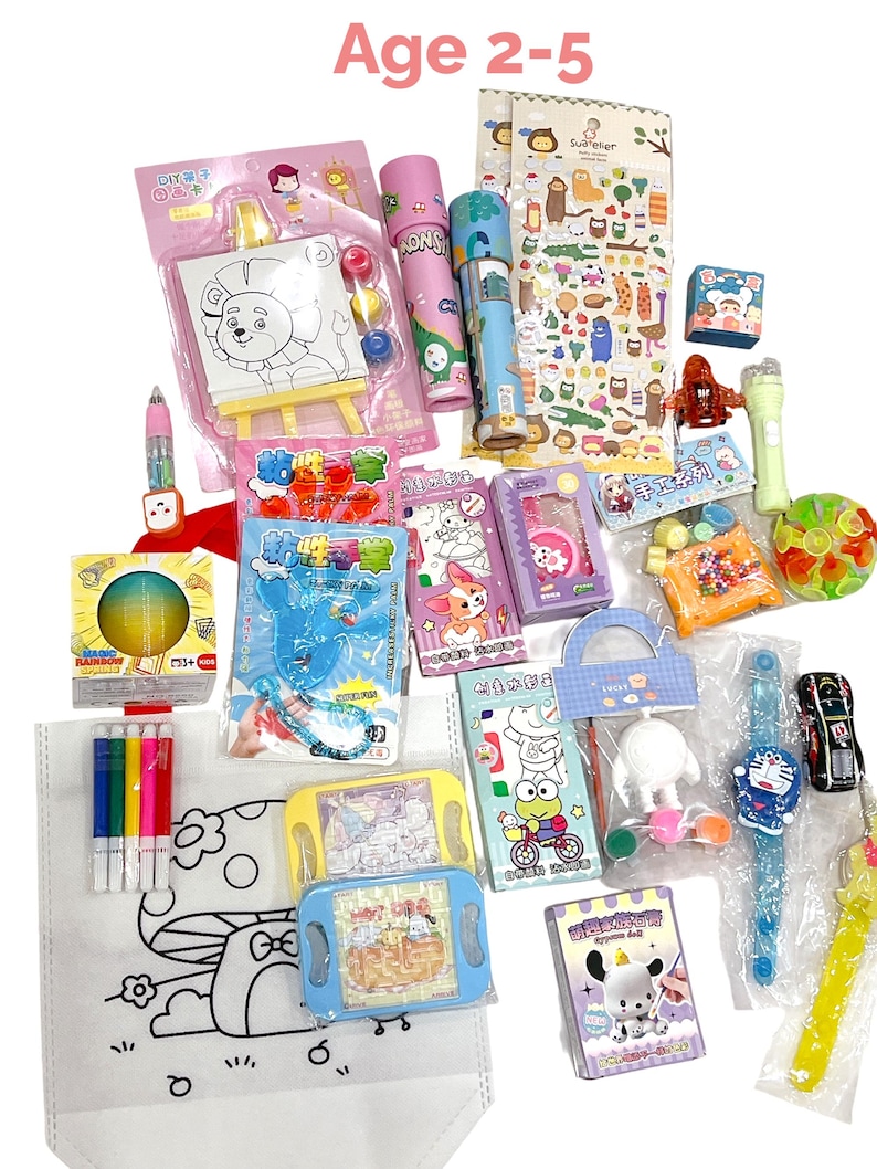 Pre-filled Kids Loot Bags Birthday Party Favors-non-candy Goodie Bags ...