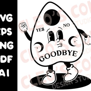 Ouija Planchette SVG | Ouija Spirit Board Game | Cricut Cutting File Silhouette | Printable Clipart Vector Digital Download Png Eps Pdf Ai