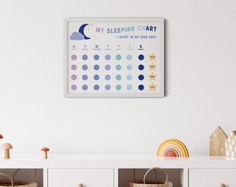 Tabella del sonno per bambini piccoli / Tracker della routine per bambini stampabile (download immediato)