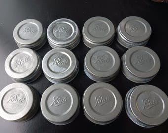 ONE New Old Stock BALL Zinc Lid Mason Jar Regular Size Ringed with Number New Never Used PRICE is For One