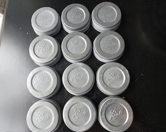ONE New Old Stock BALL Zinc Lid Mason Jar Regular Size Ringed with Number New Never Used PRICE is For One