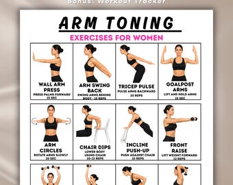 Trening ramion typu nietoperz dla kobiet 40+, ćwiczenia na wiotkie ramiona do druku, program wzmacniający triceps, trening w domu, format A5 A4 (PDF)