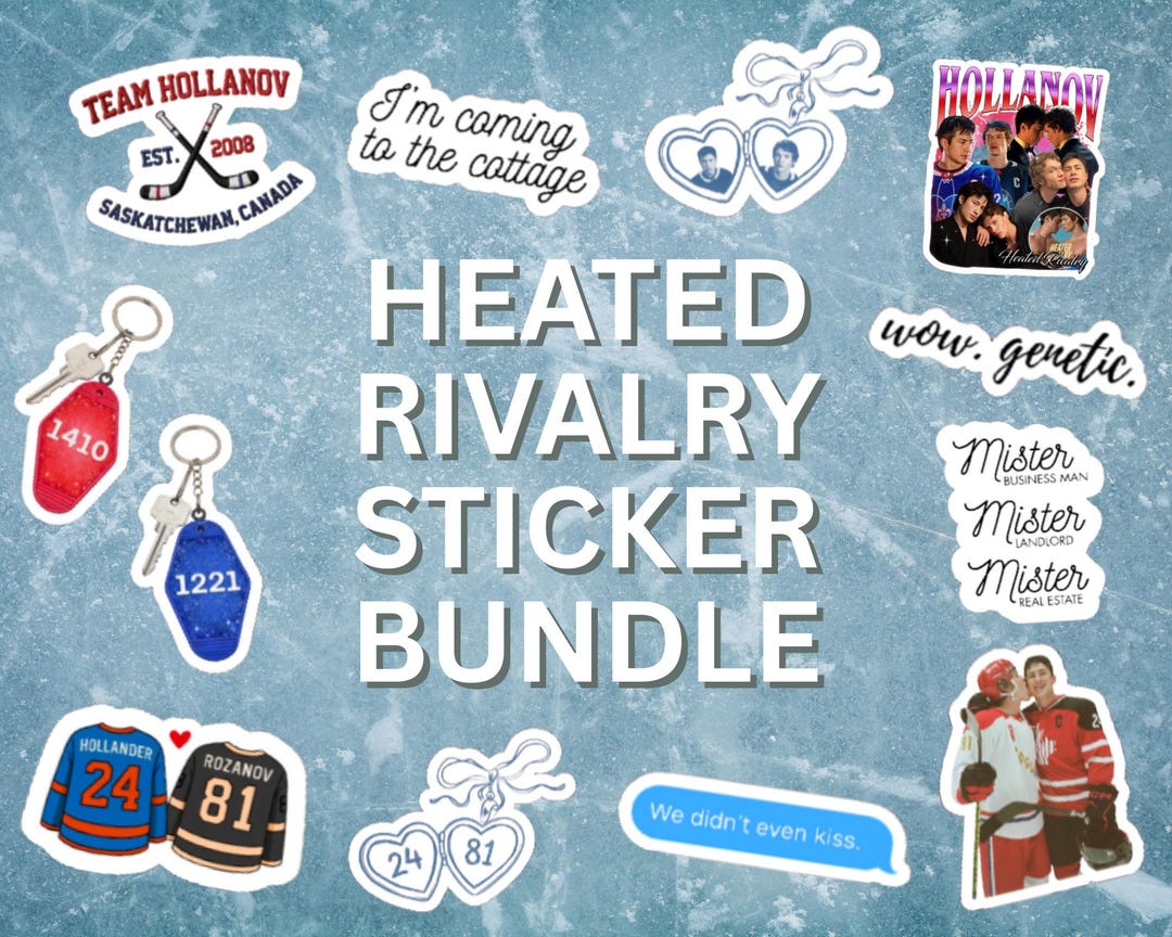 Heated Sticker Pack: (set of 12), Hollanov, Kindle Stickers - Etsy