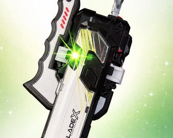 Empuñadura Beyblade X Opus: almacenamiento de bobinador integrado o opción de paso directo / Empuñadura personalizada impresa en 3D