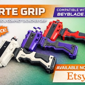 Forté Grip – Empuñadura ergonómica para lanzador de Beyblade X imagen 1