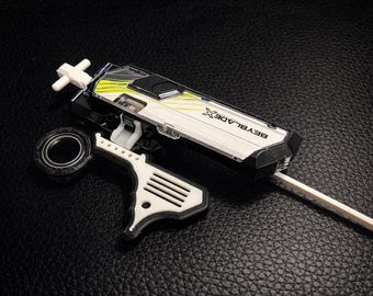 Beyblade X Coda Grip: Mango de anillo angular para lanzador, compatible con lanzador de cuerda y bobinador.