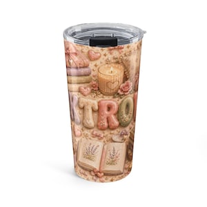 Cozy Vintage Baking Collage Tumbler | 20oz