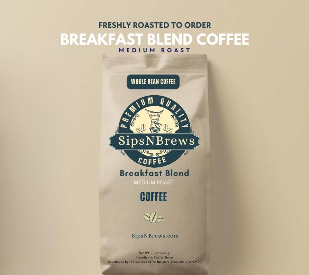 Freshly Roasted Breakfast Blend Coffee – Smooth Medium Roast Morning ...