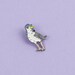 Herring Gull Enamel Pin Badge - Birds in Hats Seagull in a Sun Hat Pin Badge, Lapel Badge, Hat Pin, Bird pin, Brighton Seagull, Gull badge