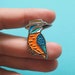 Kingfisher Enamel Pin Badge - Birds in Hats king fisher in a boater Pin Badge, Lapel Badge, Hat Pin, Bird pin, Eurasian Kingfisher