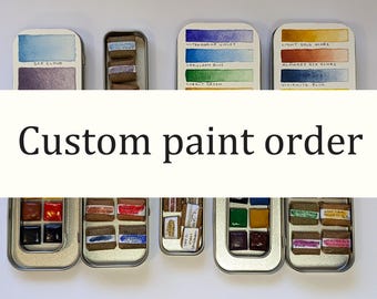 Custom paint order for M - please don't buy this - contact me via Etsy messaging for custom & made to order paints and zines