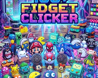 100+ Fidget Clicker STL Bundle | 3D Print Toys Collection (Instant Download)