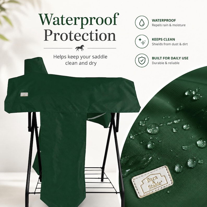 Horse Saddle Cover Double Layer Waterproof for English & Western Saddles image 2