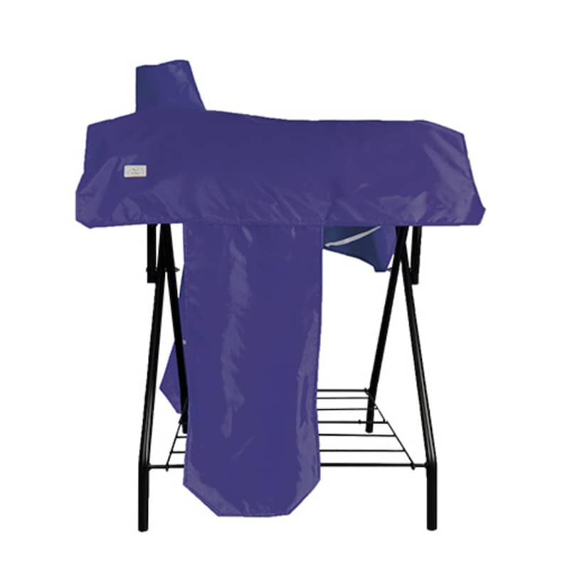 Horse Saddle Cover Double Layer Waterproof for English & Western Saddles Purple