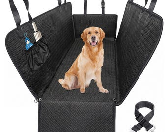 Dog Car Seat Cover, Waterproof Pet Hammock for Back Seat