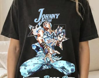 STEEl_ BALL RUNN T-Shirt unisexe confort couleurs JOJO Bizarre Adventure Shirt Johnny Joestar Gyro Go Go Zeppeli Hearthrob Anime personnage T-shirt