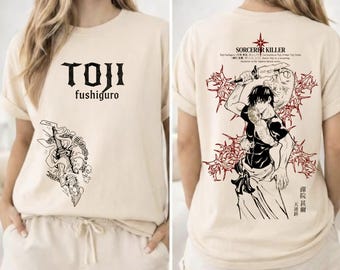 SORCIER KILLA Toji Fushiguro Tshirt The Culling Game Dark Fantasy Anime Streetwear Manga méchant Otaku T-shirt Anime vintage JJK Fan cadeau