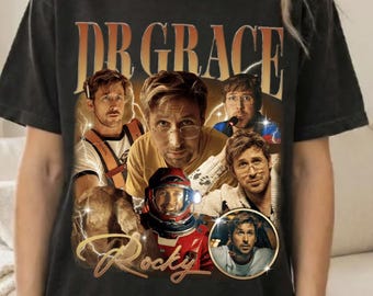 Confort couleurs Dr Grace Rocky Bootleg Shirt Project Hail Mary Tee Sci-Fi Merch Rocky Amaze Teeshirt T-shirt amateur de livres, cadeau t-shirt extraterrestre drôle