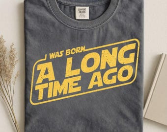 Cadeau d'anniversaire de papa famille drôle sur le thème de Star Wars T-shirt couleurs confort unisexe Chemise de fête d'anniversaire de Disneyland, t-shirt rétro vintage geek des années 50