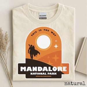 Mandalorian Unisex Comfort Colors Funny Shirt Din Djarin Grogu Star War T-Shirt This Is The Way Tee Pedro Pascal Disneyland Gift For Her Him image 1