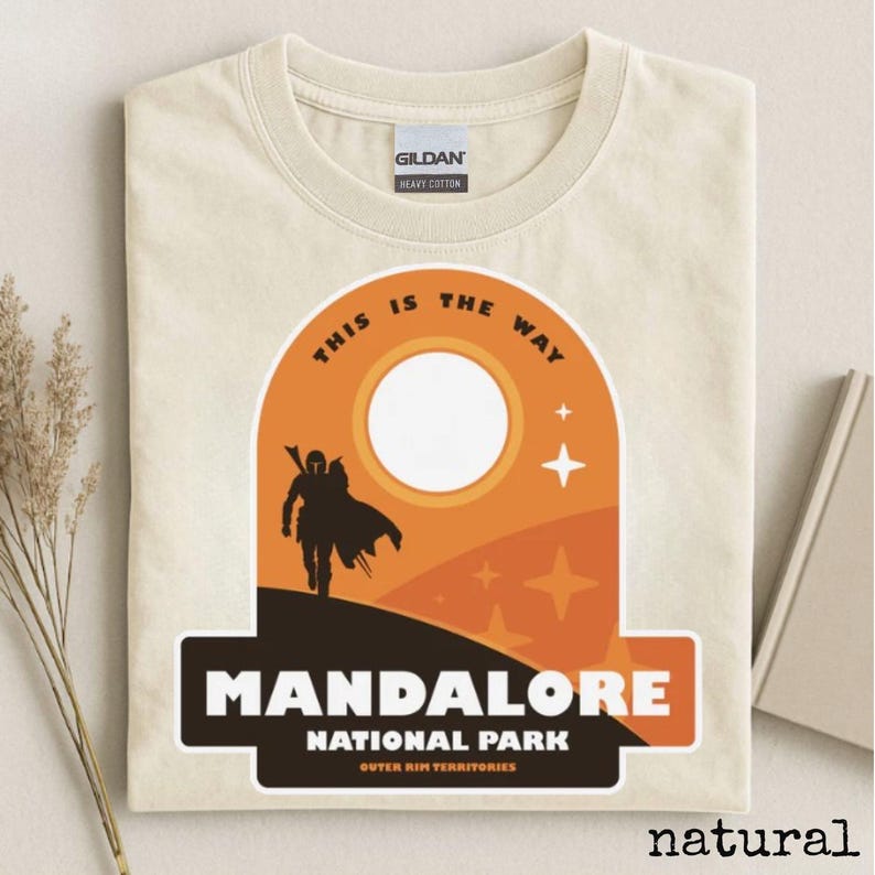 Mandalorian Unisex Comfort Colors Funny Shirt Din Djarin Grogu Star War T-Shirt This Is The Way Tee Pedro Pascal Disneyland Gift For Her Him image 1