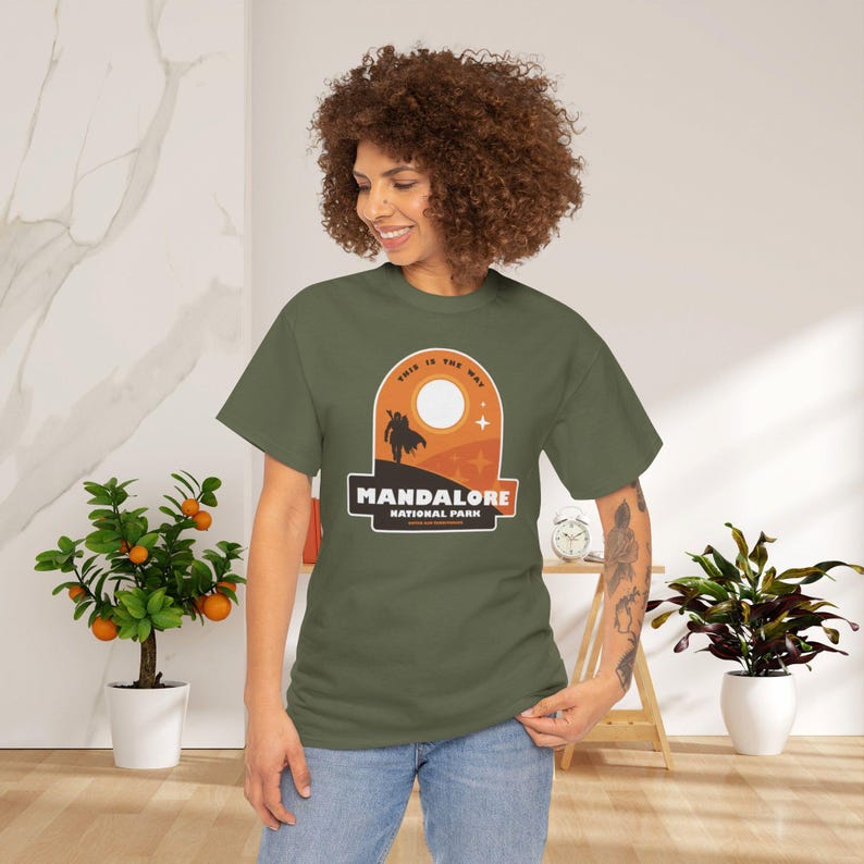 Mandalorian Unisex Comfort Colors Funny Shirt Din Djarin Grogu Star War T-Shirt This Is The Way Tee Pedro Pascal Disneyland Gift For Her Him image 5