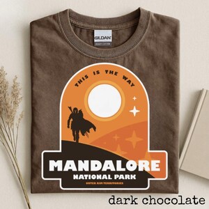 Mandalorian Unisex Comfort Colors Funny Shirt Din Djarin Grogu Star War T-Shirt This Is The Way Tee Pedro Pascal Disneyland Gift For Her Him image 7