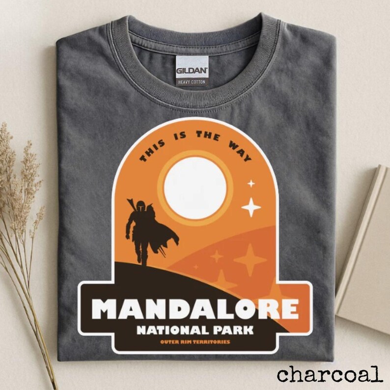 Mandalorian Unisex Comfort Colors Funny Shirt Din Djarin Grogu Star War T-Shirt This Is The Way Tee Pedro Pascal Disneyland Gift For Her Him image 3