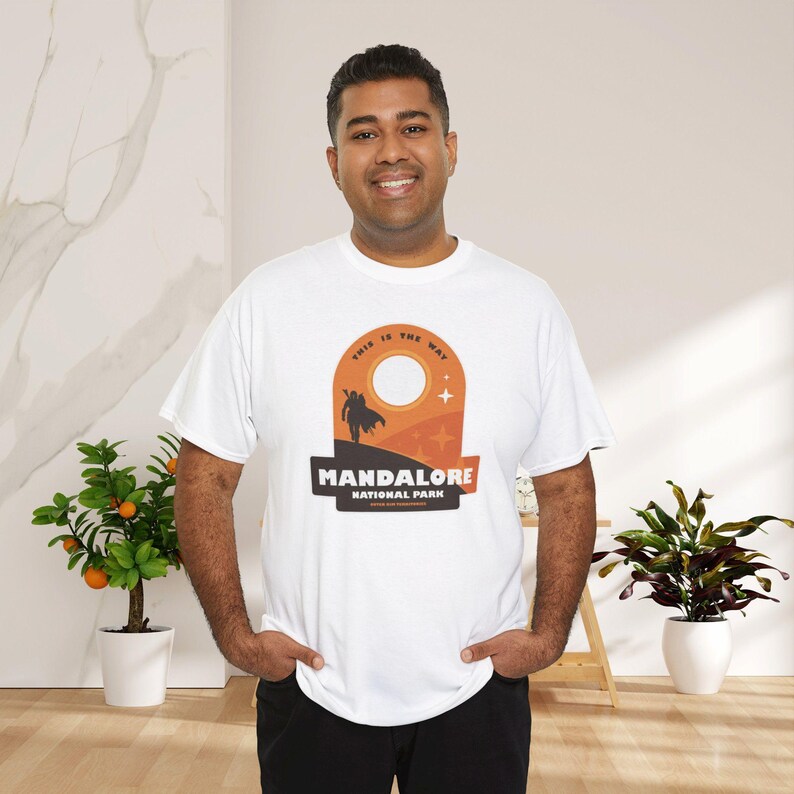 Mandalorian Unisex Comfort Colors Funny Shirt Din Djarin Grogu Star War T-Shirt This Is The Way Tee Pedro Pascal Disneyland Gift For Her Him image 2