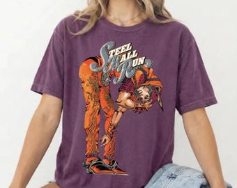 T-shirt unisexe confort couleurs Steel Ball Run Johnny Joestar émission de télévision à contraste élevé Jojo's Bizarre Adventure T-shirt t-shirt graphique vintage t-shirt