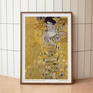 Retrato de Adele Bloch-Bauer / Retrato de Gustav Klimt / Decoración del hogar / Lámina Art Nouveau / Juego de pósteres / Arte mural imprimible / CASAATCHI