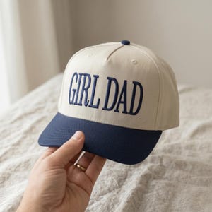 Girl Dad Embroidered Baseball Cap Trendy Minimal Hat Gift For Dad Daily image 2