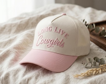 Long Live Cowgirls Trucker Western Cap, Hat Chain Cowboy Hat, Morgan Wallen Inspired Hat