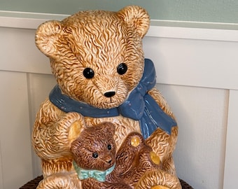 Vintage Teady Bear Cookie Jar